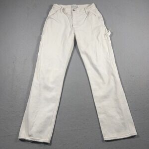 Abercrombie & Fitch Carpenter Jeans Women 27 4R‎ High Rise Button Fly Straight